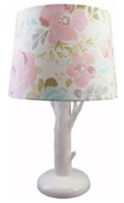 floral table lamp Floral Nursery Accessories baby girl flower garden decor