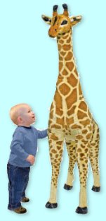 jungle giraffe plush exotic giant decorating themed