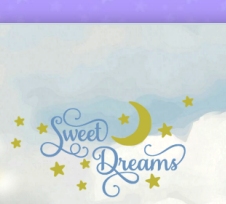 Sweet Dreams Quote wall Decals    clouds blue sky white cloud wallpaper mural