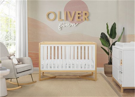 modern nursery Tribeca 4-in-1 Convertible Crib modern nursery furniture modern baby room ideas