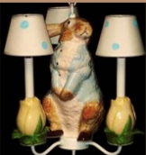 Peter Rabbit lighting  Peter Rabbit Hanging Chandelier  Peter Rabbit  table lamp  Peter Rabbit room decor
