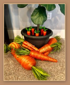 faux carrots carrot toys artificial carrots carrot decorations fake vegetable garden